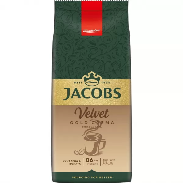 ZRNKOVÁ KÁVA JACOBS VELVET CREMA GOLD 1000g